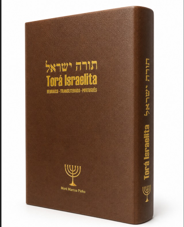 Torá Israelita Hebraico - Transliterado - Português COURO