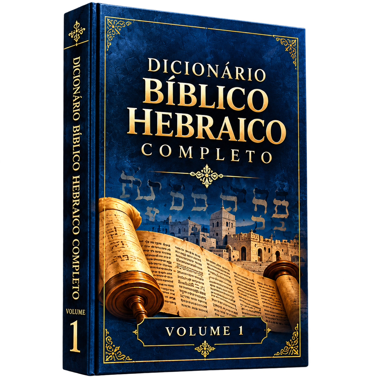 Capa de Vol 1 -  Dicionário Hebraico Bíblico Completo